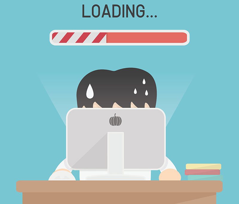 a slow loading website