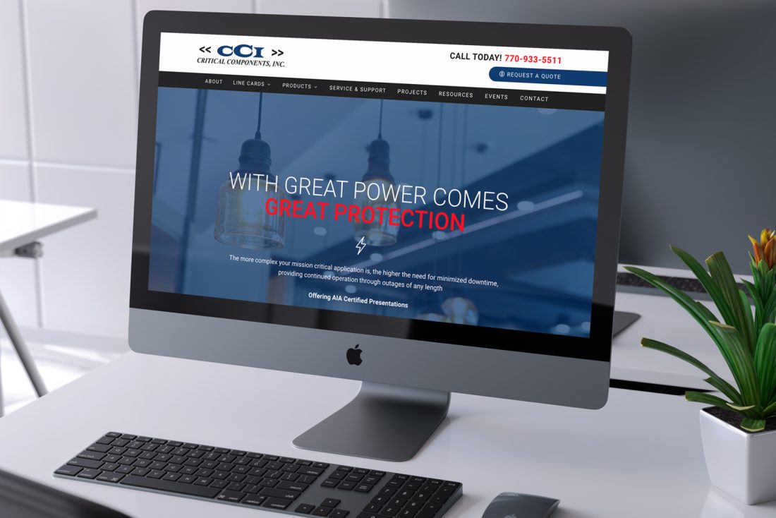 CCI website on a computer