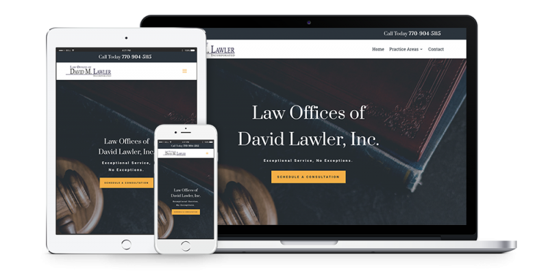 an attorney website that uses digital marketing for attorneys